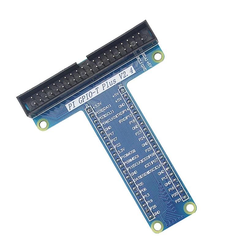 Т образный модуль расширения плата адаптер с 40 Pin GPIO женский Радужный кабель для