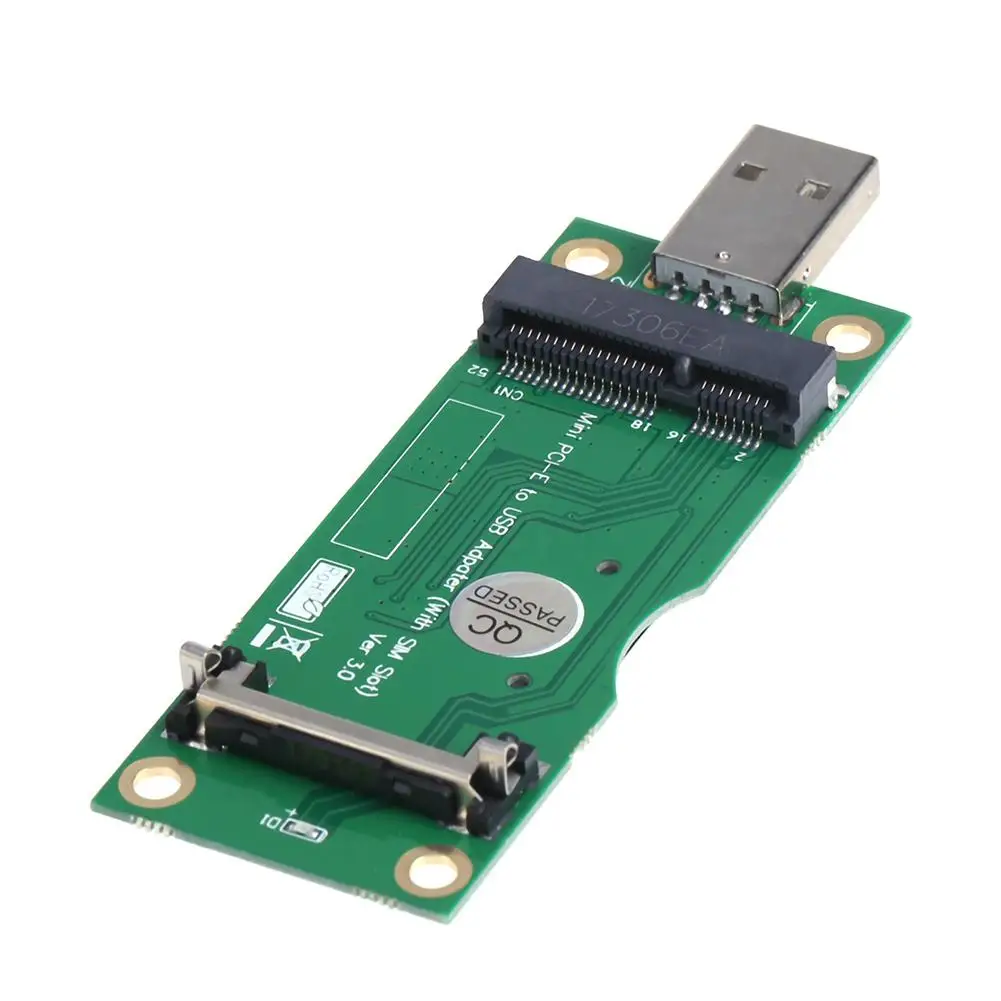 Мини-адаптер PCI-E/USB со слотом для SIM-карты 8pin модуля WWAN/LTE майнинга Bitcoin Litecoin BTC |