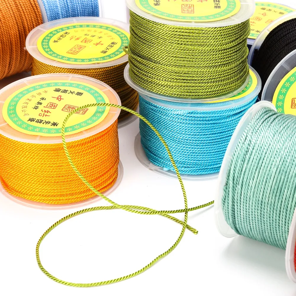 LanLi 2 мм Многоцветная DIY нить для ювелирных изделий аксессуары ожерелья китайский