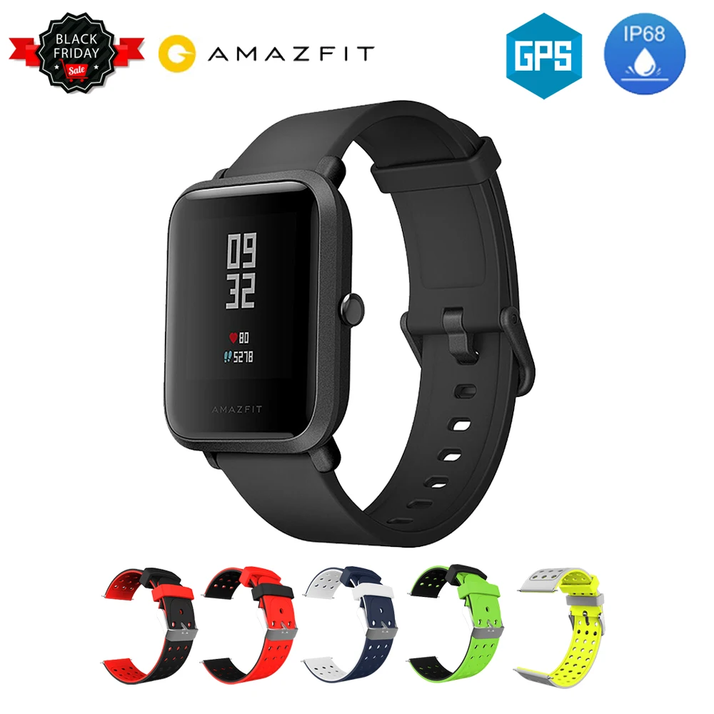 [] глобальная версия Huami Amazfit BIP BEEP GTR gps IP68 Водонепроницаемые Молодежные Смарт-часы трекер здоровья умные часы