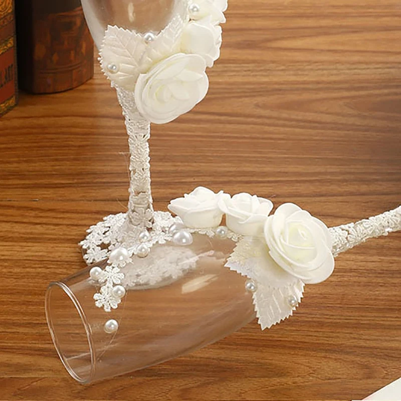 Лидер продаж 2 шт./компл. Свадебные Стекло es персонализированные Шампанский флейт