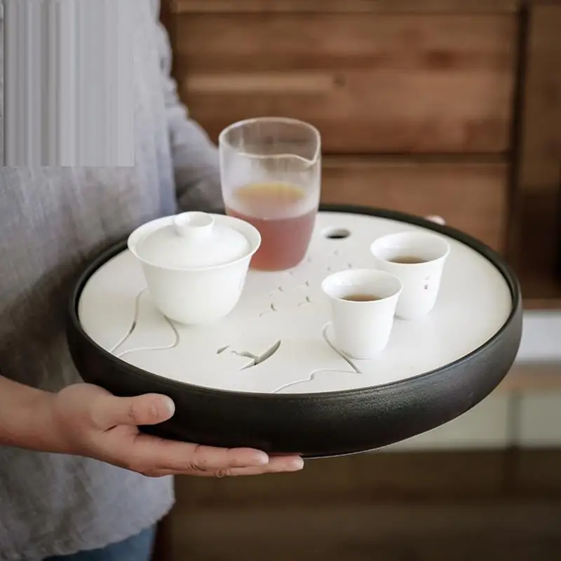 Bandeja Para Servir Board Chinese Sunum Tepsi Te Chino Accessories Set Ceremony Holder Serving Kung Fu Gongfu Tea Tray | Дом и сад