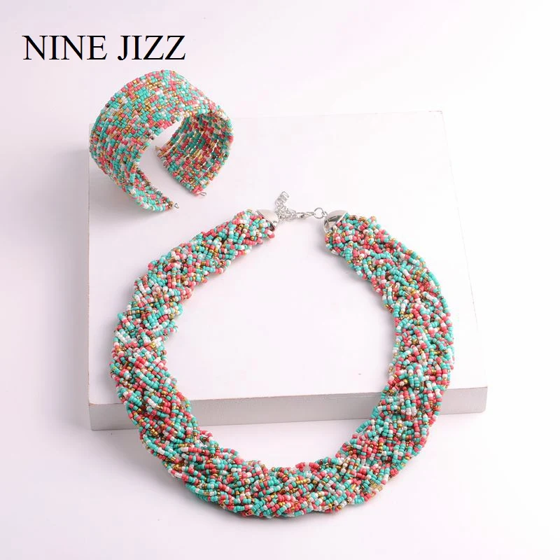 Богемное ожерелье для женщин модное Брендовое роскошное многослойное