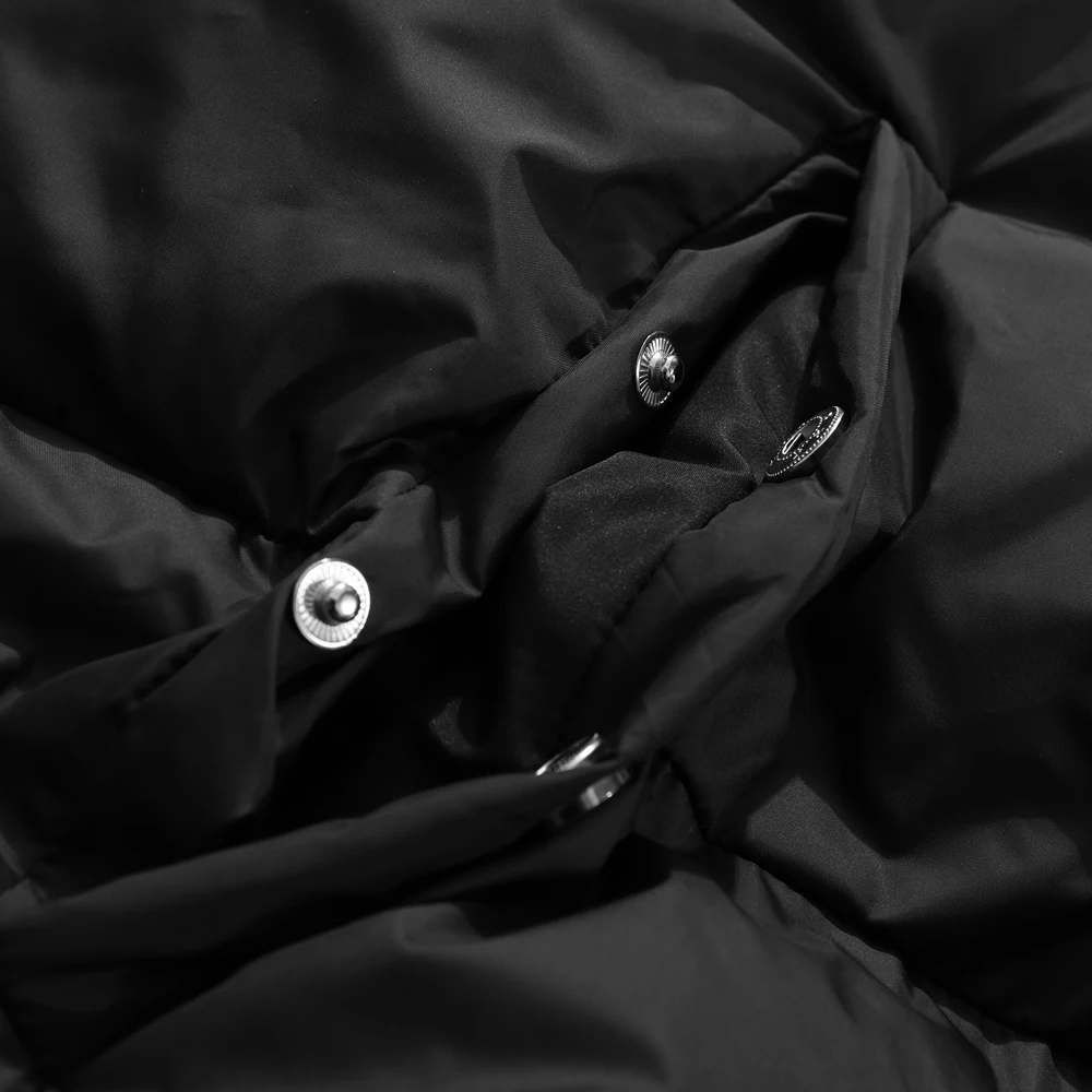 

Hooded New Mens Windproof Outdoor Down Jackets Winter Thick Warm Pockets Oversized Puffer Jacket Men