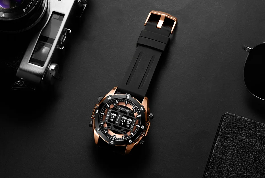 Мужские спортивные часы Rolling Time Роскошные Известный Топ бренд Мужская мода Повседневное платье часы военные кварцевые наручные часы Saat
