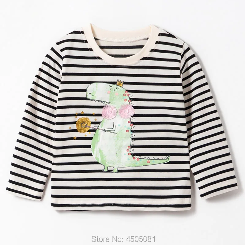 

Striped Tee Tops Baby Girl Clothes Undershirt Blouse Girls Kids Children Cartoon t-shirt 100% Cotton Long Sleeve Casual t shirts