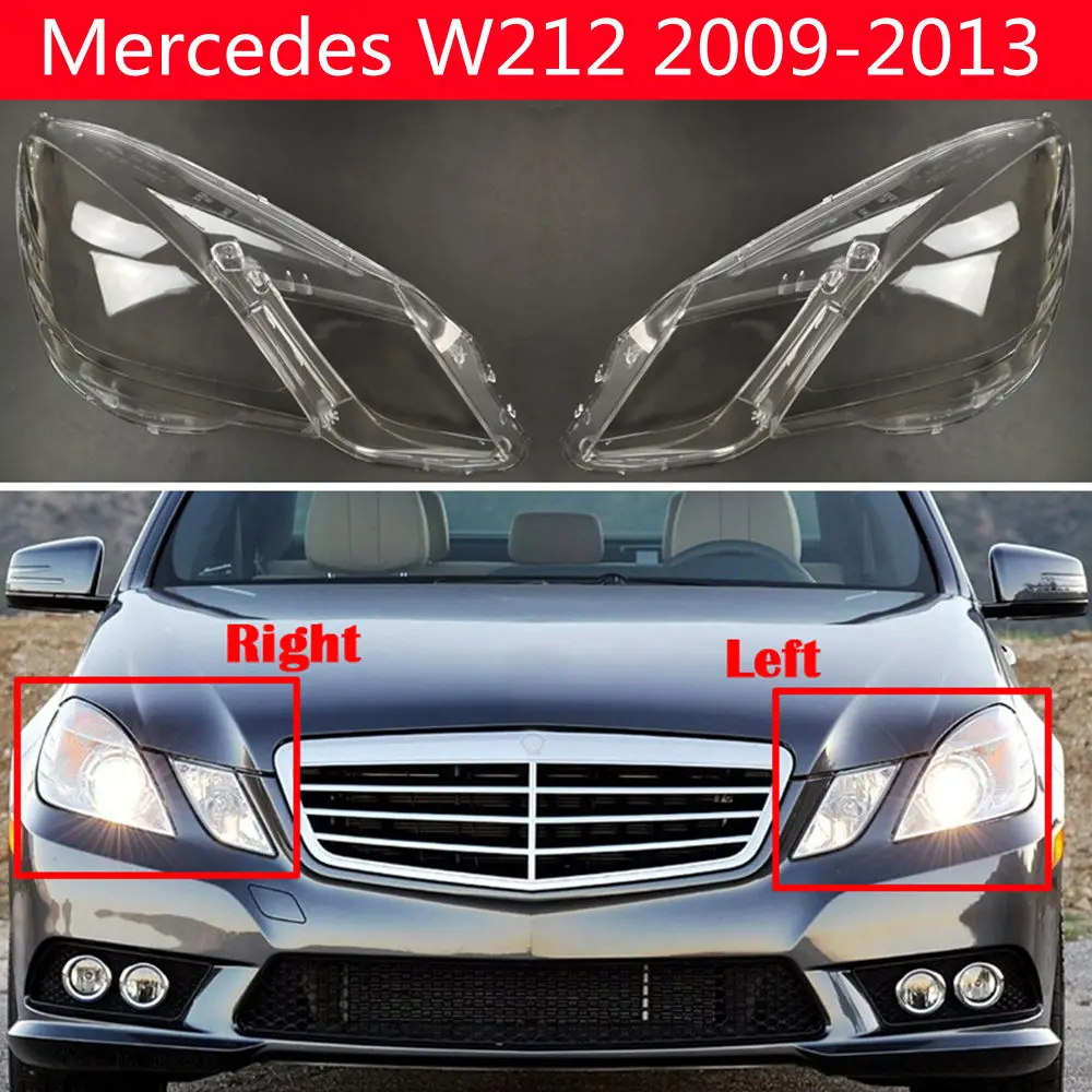 Headlamp Cover Lamp Shade Front Headlight Shell For Mercedes W212 E260 E350 E400 E500 2009 2010 2011 2012 2013 Headlight Lens