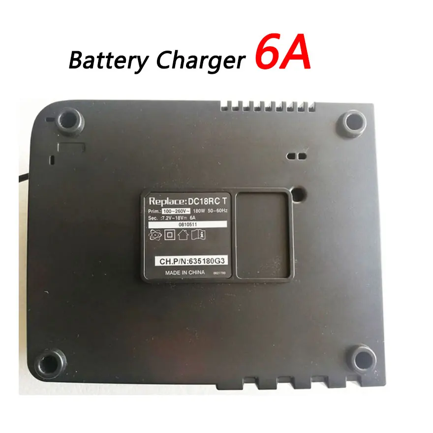GTF 3A 6A DC18RCT литий-ионный Батарея Зарядное устройство для Makita 14,4 V 18 V BL1830 Bl1430 DC18RC DC18RA Мощность инструмент Батарея падение