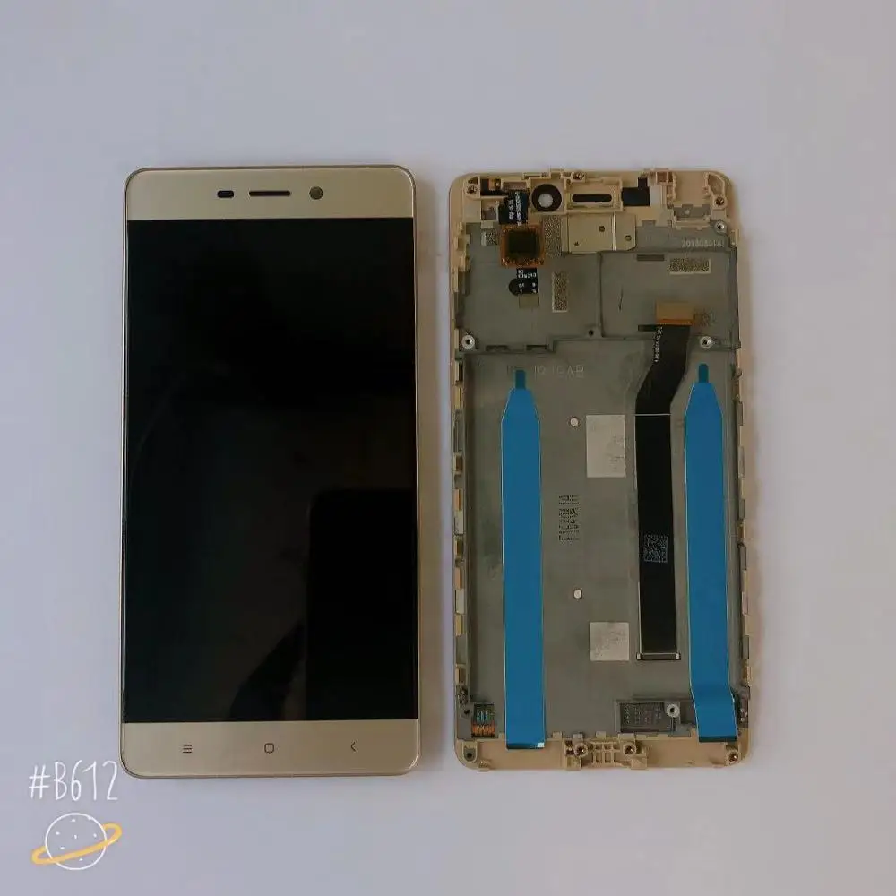 Для Xiaomi redmi 4, стандарт 2 Гб ОЗУ, 16 Гб ПЗУ, ЖК-экран+ сенсорный экран, дигитайзер для redmi 4, обычная версия+ f ram e