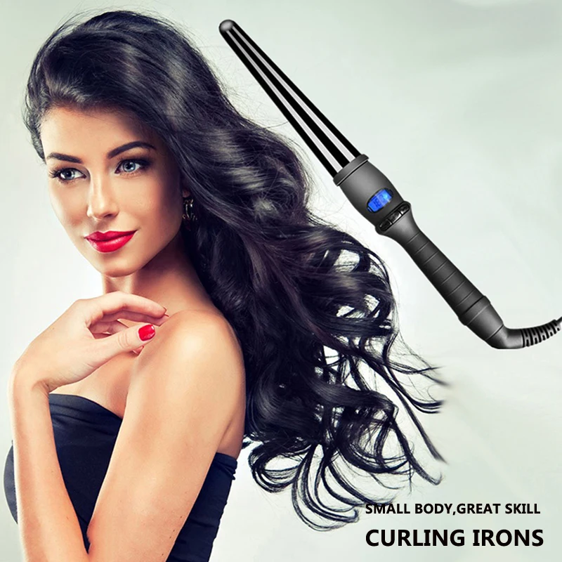 Description Picture 2 of itemProfessional 19mm/25mm/32mm curling iron Hair waver Pear Flower Cone Ceramic curling wand roller beauty Salon Hair Curlers