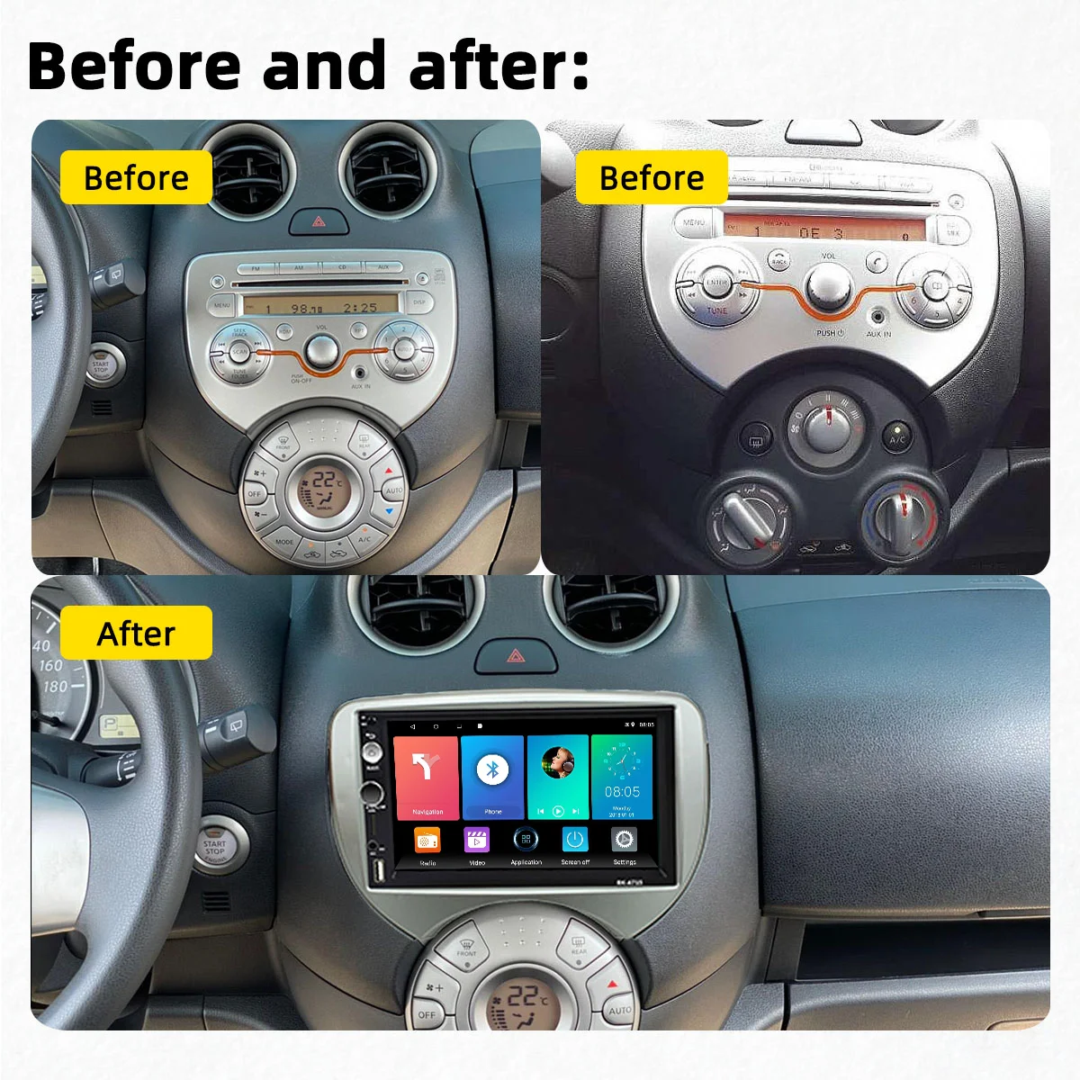For NISSAN Micra March (K13) 2010-2013 RENAULT Pulse 2011+ 7 Inch 2 Din Car Multimedia Player GPS Navigation Android Autoradio | Автомобили