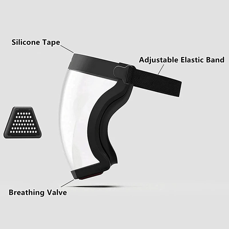 Kitchen Tools Oil-splash Proof Mask Oil-Proof Eye Facial Shield Smoke Face Cover Protection Transparent Accessories | Дом и сад