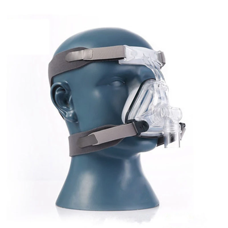 Силиконовая маска для носа CPAP сна с головным убором анти-храп терапия машина