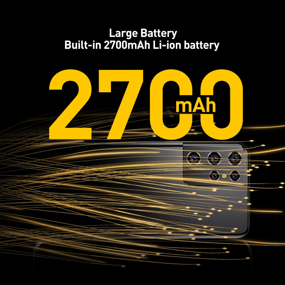 UNIWA M6501L Mobile Phone 6.52 Inch Screen 1G RAM 16G ROM Android 6.0 MTK6735 Smartphone Dual SIM 2700mAh Cellphone