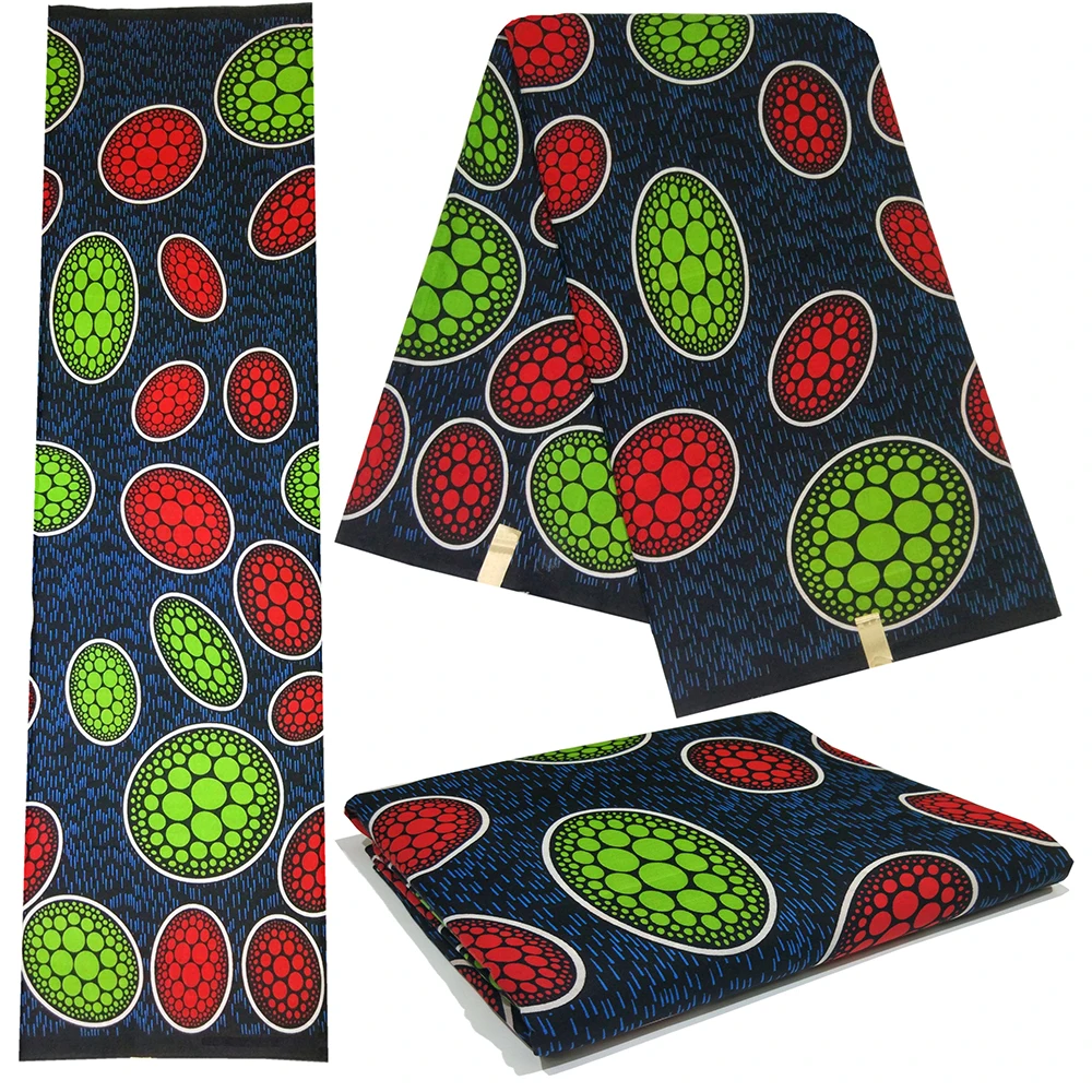 Африканская одежда с красным и зеленым рисунком восковые ткани шитье Java Анкара