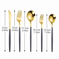5pcs luxury dinnerware stainless steel spoon cutlery set main knife dessert fork spoon kitchen tableware set silverware flatwar