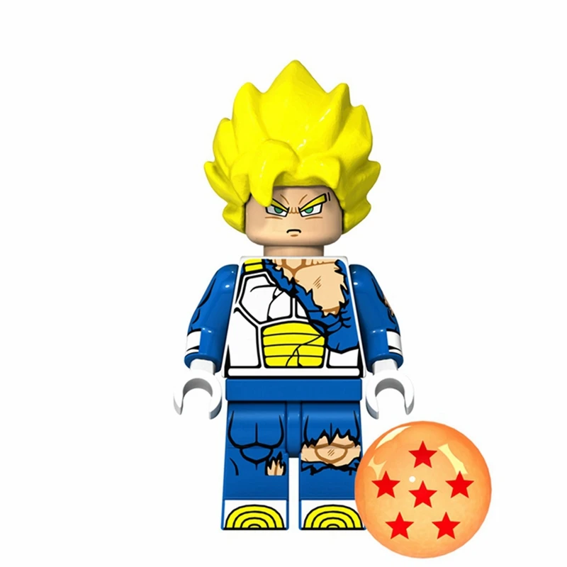 Dragon Ball Z Супер Saiyans Goku Vegeta Krillin trunks Cell Broly Аниме фигурки строительные блоки подарки для детей игрушки