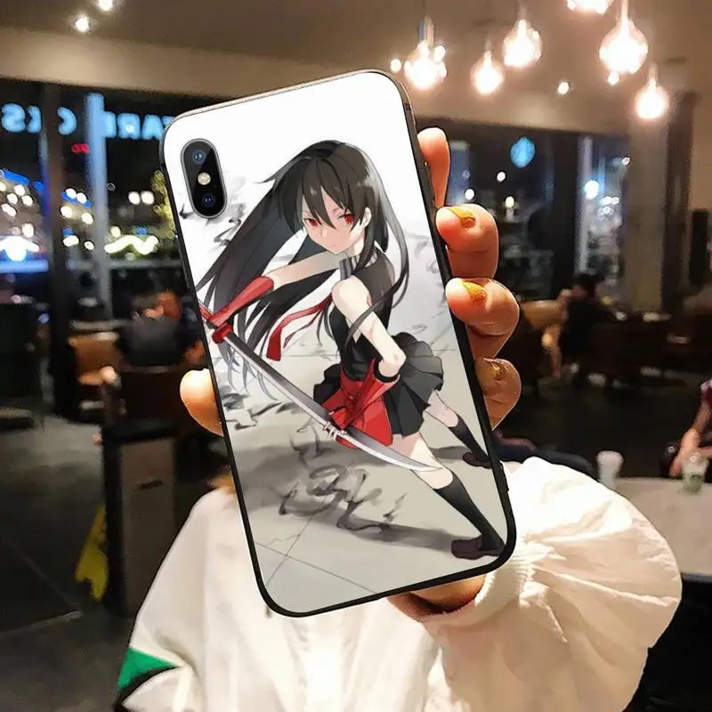 

Anime Girl Akame Ga Kill Phone Case for iPhone 11 12 pro XS MAX 8 7 6 6S Plus X 5S SE 2020 XR