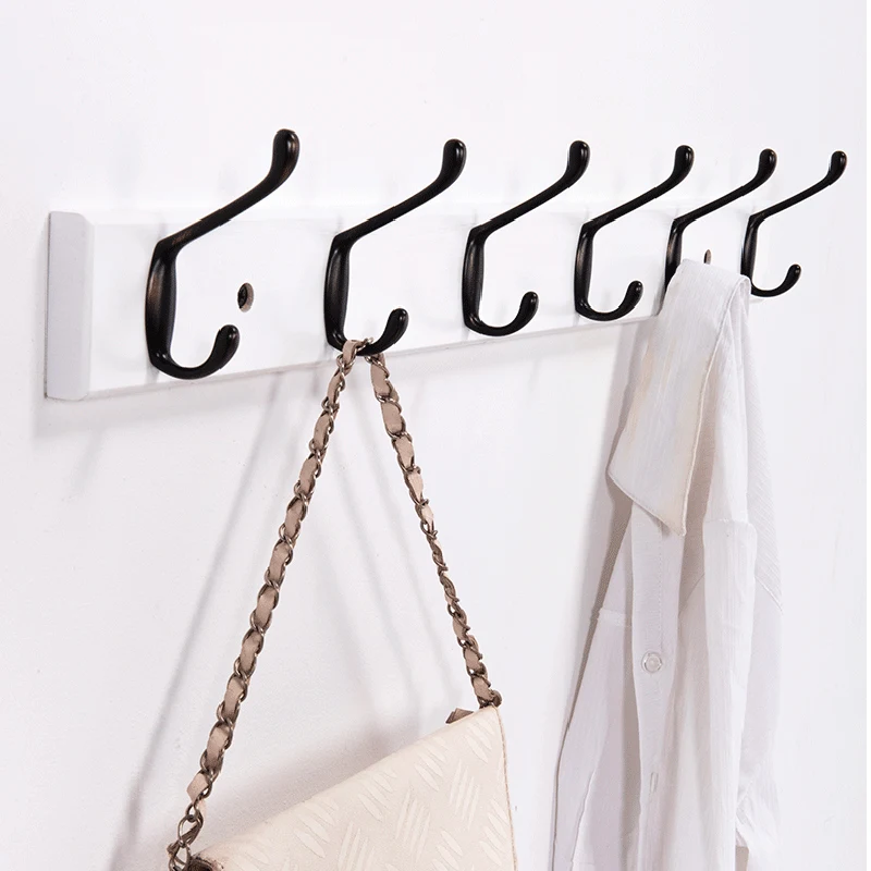 9 шт. Heavy Duty пальто настенные крючки ретро вешалка двухполюсный для шлема с 20 винты