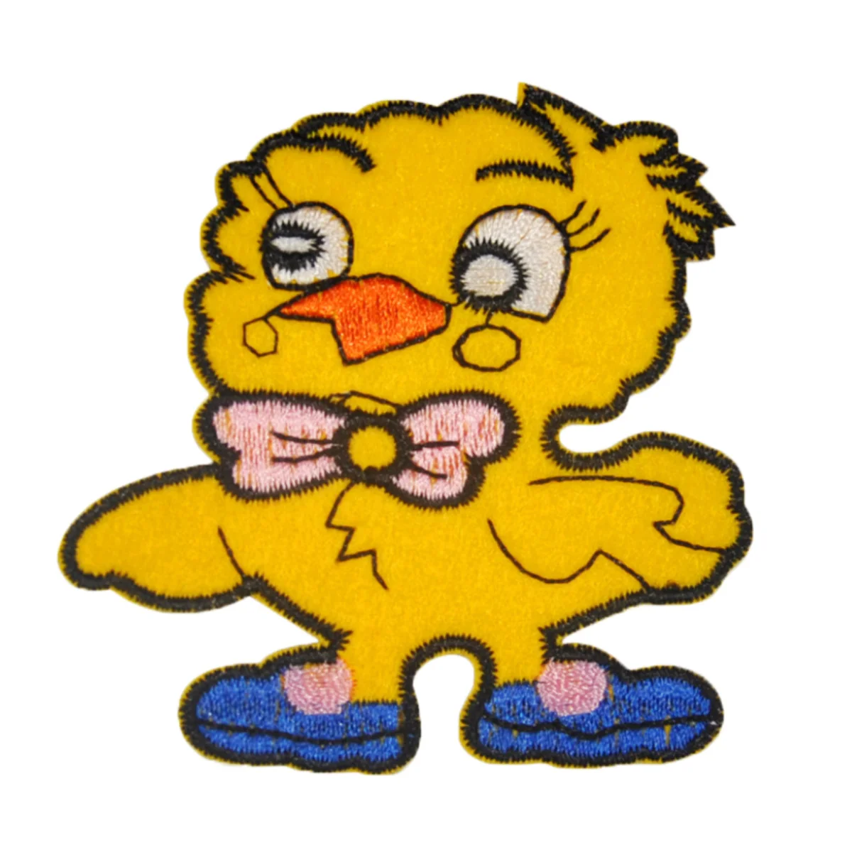 10 шт./компл. Симпатичные вышитые желтые утки нашивки сделай сам логотип значки