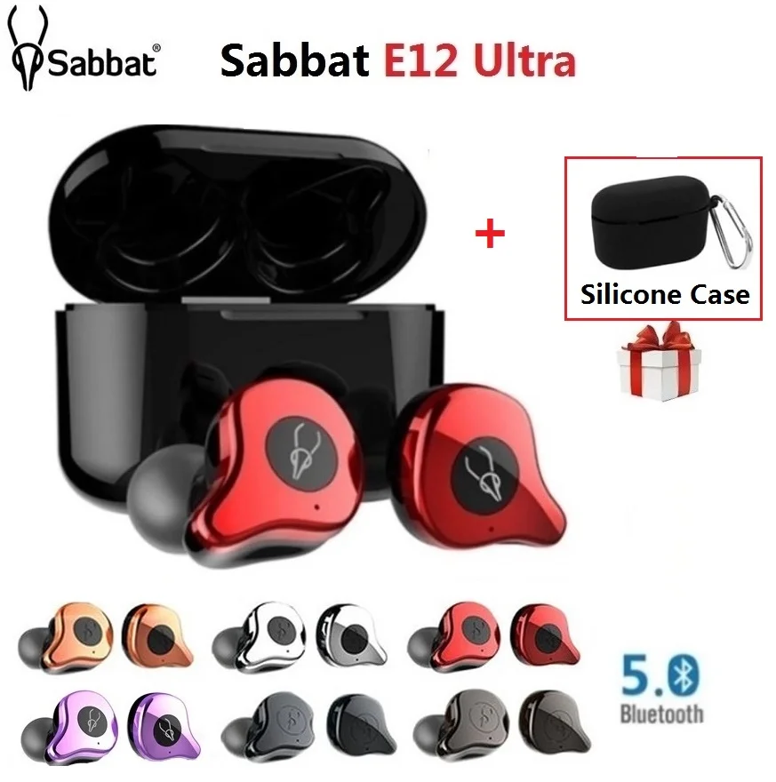 

Наушники-вкладыши Sabbat E12 Ultra TWS V5.0 Aptx с шумоизоляцией, HiFi стерео