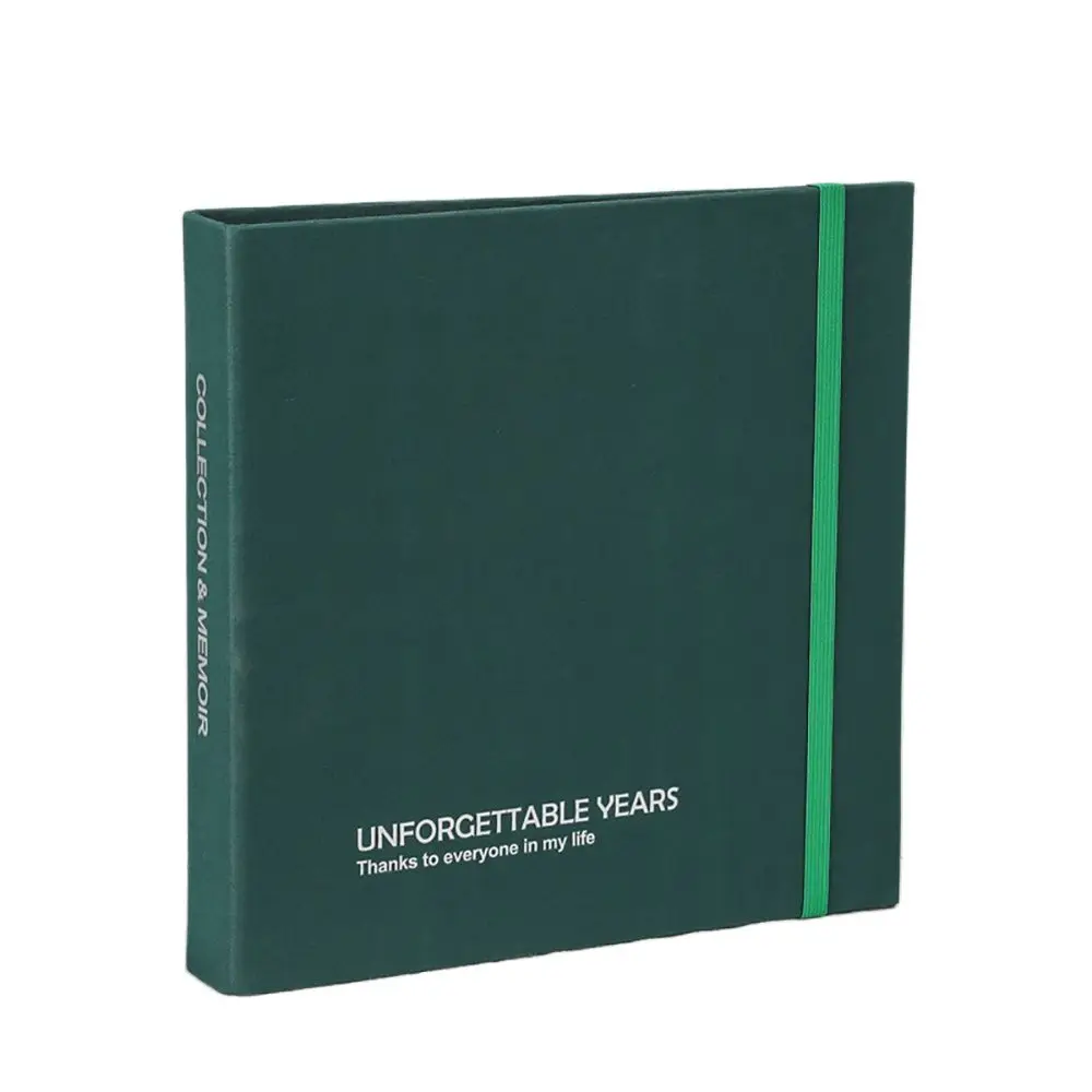 

Creative Green Baby Photo Album Scrapbooking Large Capacity Handmade DIY Scrapbook Instax Album Simple Wedding Photo Albums Gift