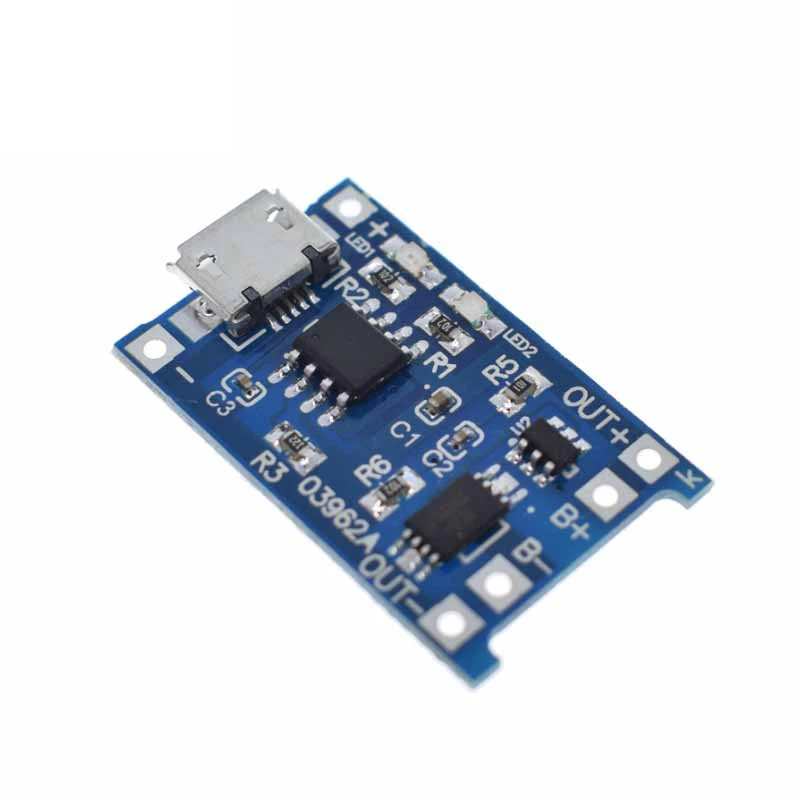 5 шт. Micro USB в 1A 18650 TP4056 модуль зарядного устройства литиевой батареи зарядная плата