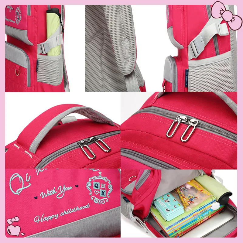 Fengdong школьные ранцы для мальчиков и девочек набор детских ручек-карандашей