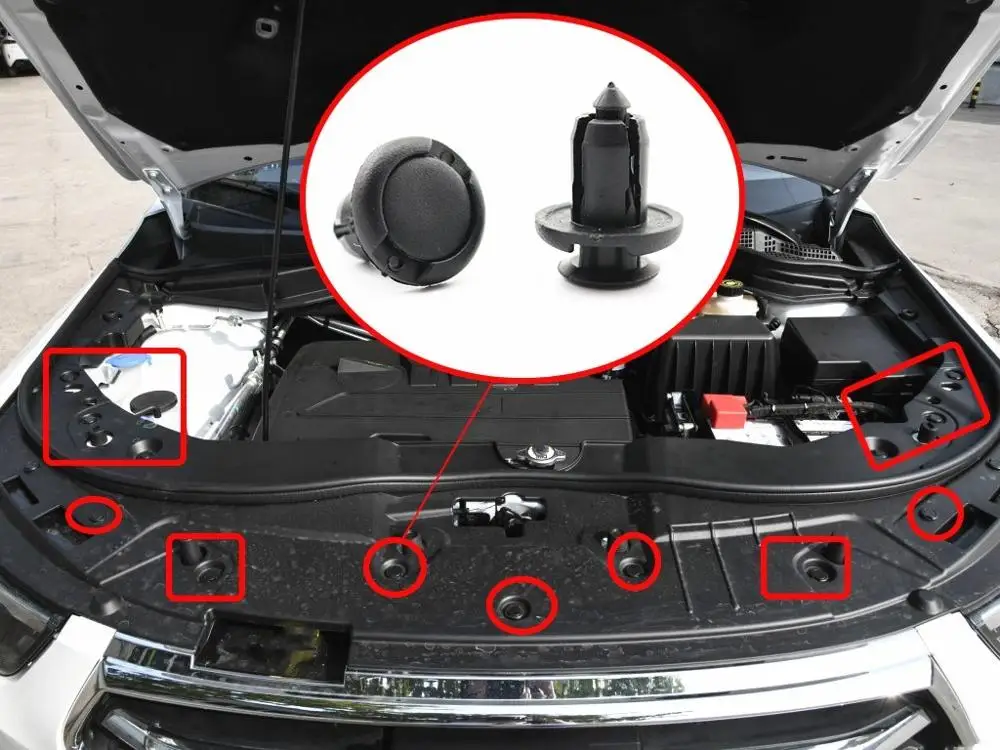 Автоматический пластиковый U образный винтовой фиксатор Заклепки Крепеж бампер