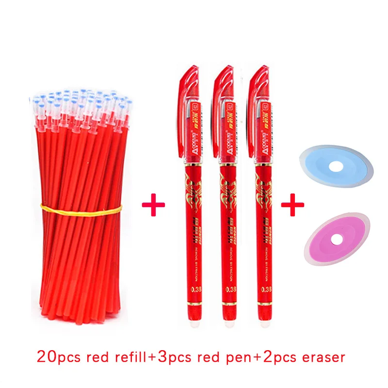 25 шт./компл. стержни для стираемой гелевой ручки стержень 0 5 мм моющиеся ручка