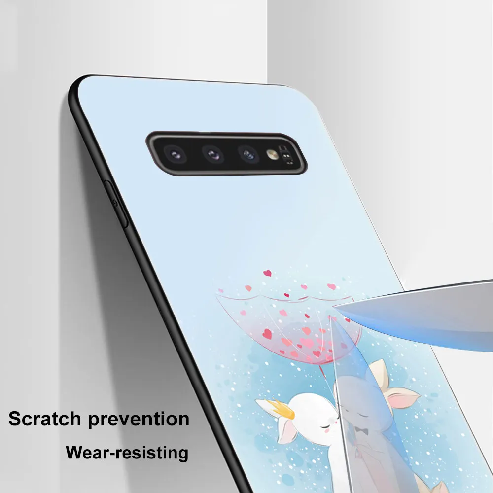 

Rabbit Case For Samsung A50 A70 A21S A51 A71 M30 A21 A30 A40 A41 S9 S8 S10 S20 Plus Note 20 Ultra 10 Glass Phone Cases Cover