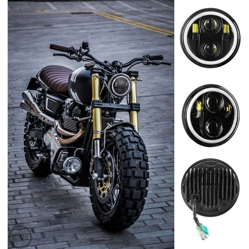 AUXBEAM-faro LED para motocicleta, accesorio para Harley Davidson Dyna/Softail Custom/Sportster XL 5,75 XR 6000, 883 