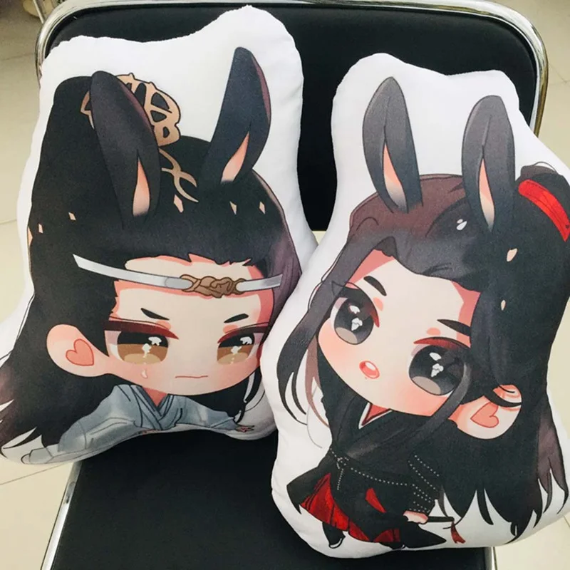 Новая 45 см Mo Dao Zu Shi мультяшная фигурка Подушка Wei Wuxian LanWangji кукла подушка-Болстер аниме вокруг