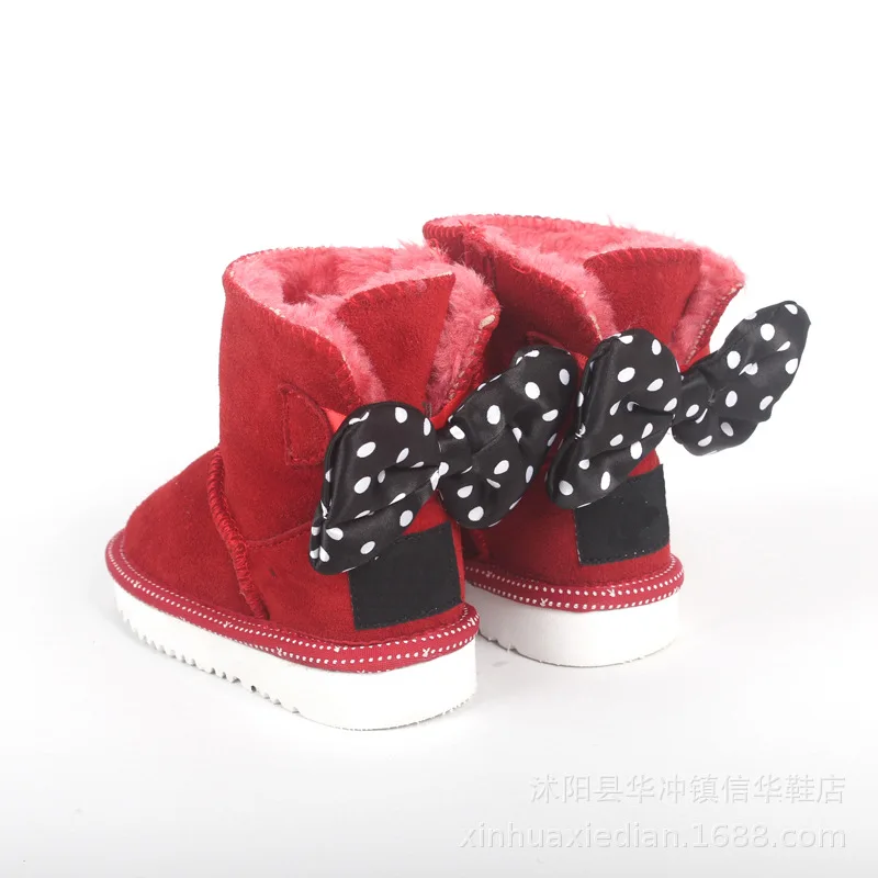 

New girls snow boots bow knot baby shoes baby toddler shoes cotton shoes wholesale girls boots