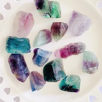 100g natural color fluorite quartz raw crystal tumbled healing reiki rough collection mineral gemstone specimen home decoration