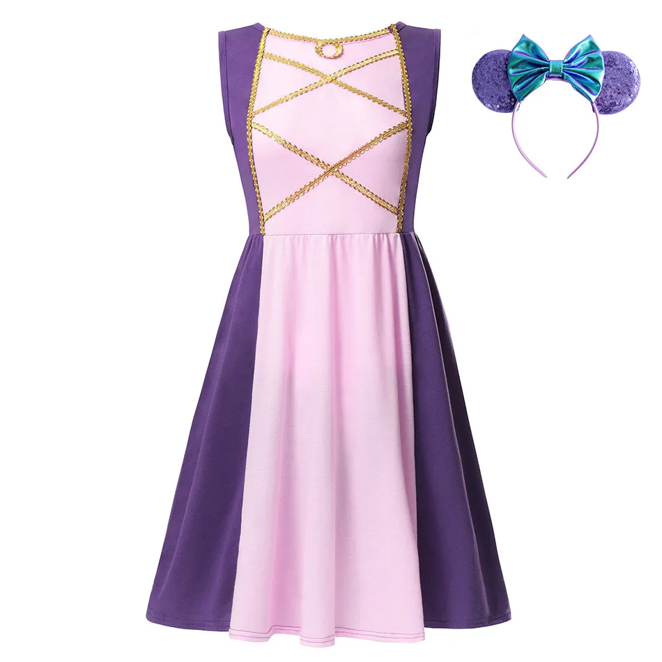 Princess Rapunzel S-M-L-XL-XXL платье принцессы взрослая Эльза Анна Белль мама Ариэль Рапунцель платья Минни Бо Peep Maleficent ролевые игры одежда для вечеринок - Цвет: Princess Rapunzel