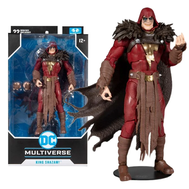 

Genuine Dark Nights Action Figure DC Multiverse 7Inch King Shazam Collection Movable Model Anime Action Figure Toys for Children