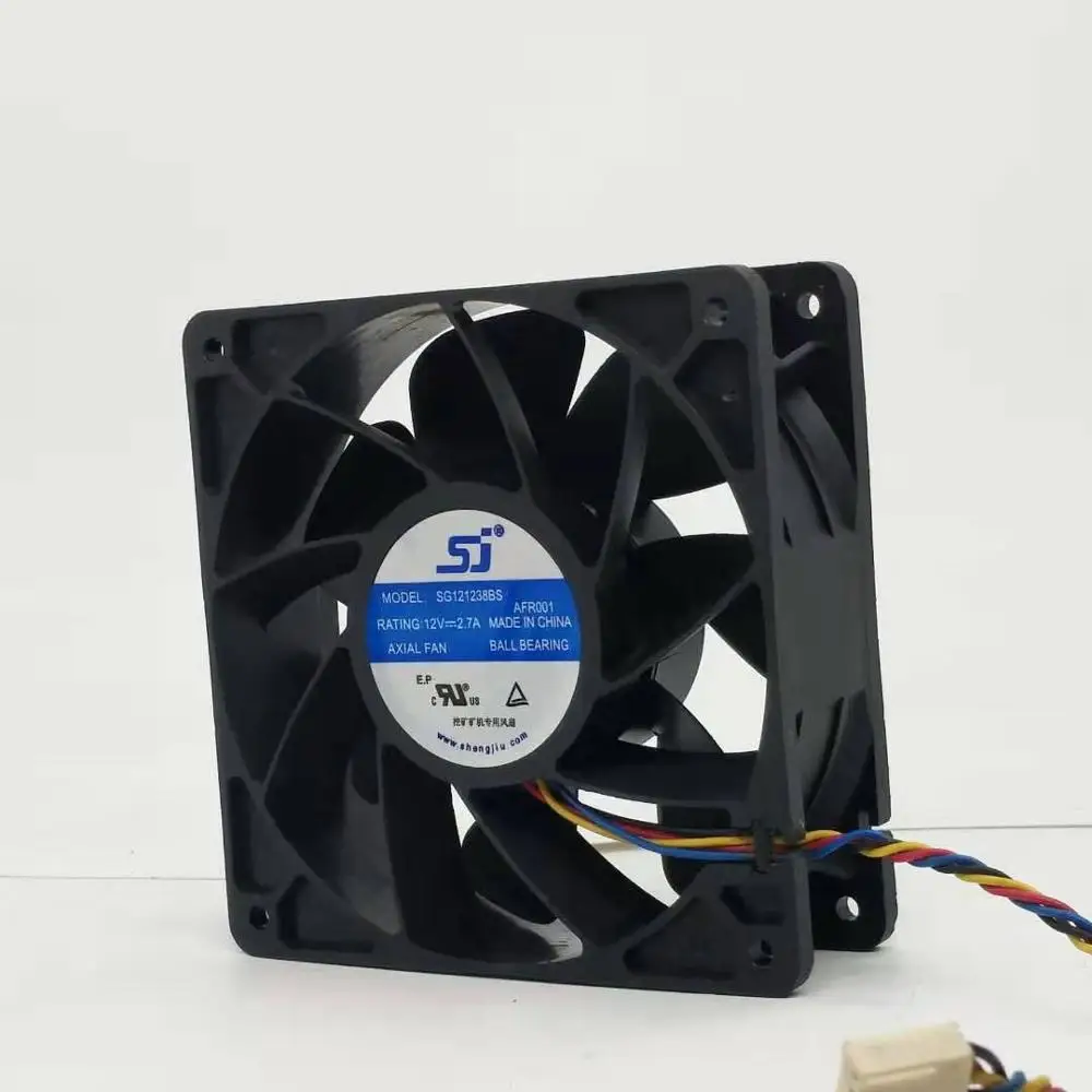 Для SJ SG121238BS DC 12V 2.7A 120x120x38 мм 12 см для S7 S9 T9 L3 Повседневный охлаждающий вентилятор |