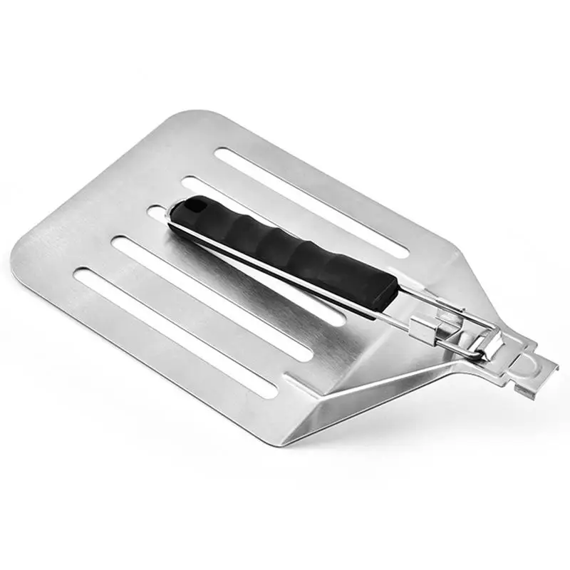 Большой нескользящий складной лопатка для торта печенья из нержавеющей стали