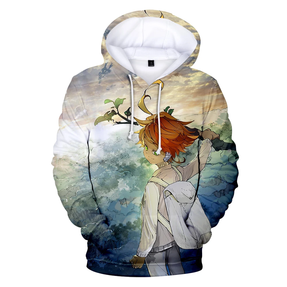 

2020 New Fashion The Promised Neverland 3D Hoodies Men/Women Hot Anime Sweatshirts The Promised Neverland Sport Men's Hoodies