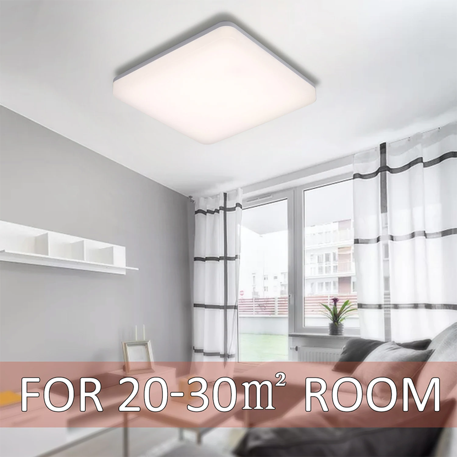 

Tomshine 100-265V 24W LED Ceiling Light IP65 Waterproof 4000k Natural White Lighting for Living Kitchen Balcony Corridor Hallway