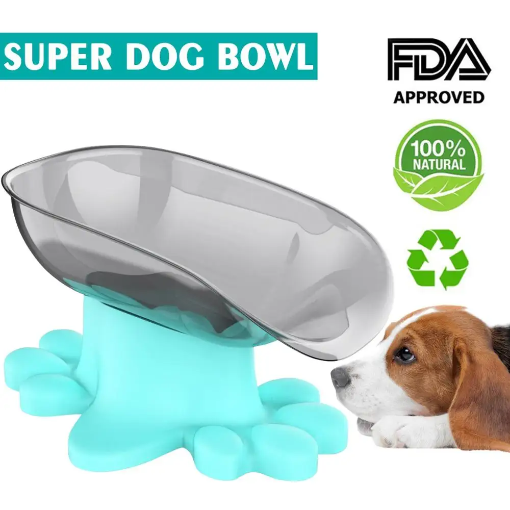 Новая забавная большая миска для собак супер пищевая кормления пластиковая