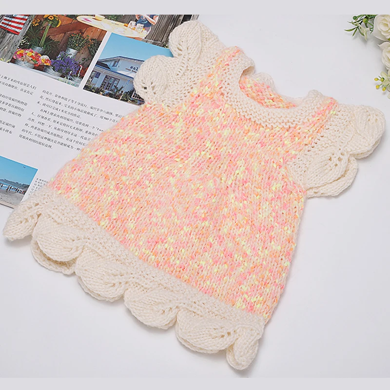 4 шара * 50 г акриловая пряжа для ручного вязания крючком оптовая продажа блестки