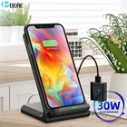 Беспроводное зарядное устройство Qi, 30 Вт, для iPhone 13, 12, 11 Pro, XS Max, XR, 8, Samsung S21, S20, S10, Xiaomi, Huawei