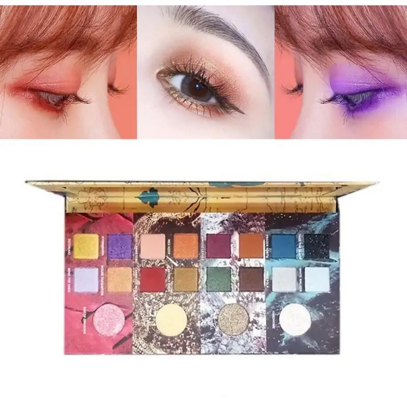 Палитра теней для век 20 цветов матовые Перламутровые тени водостойкая стойкая