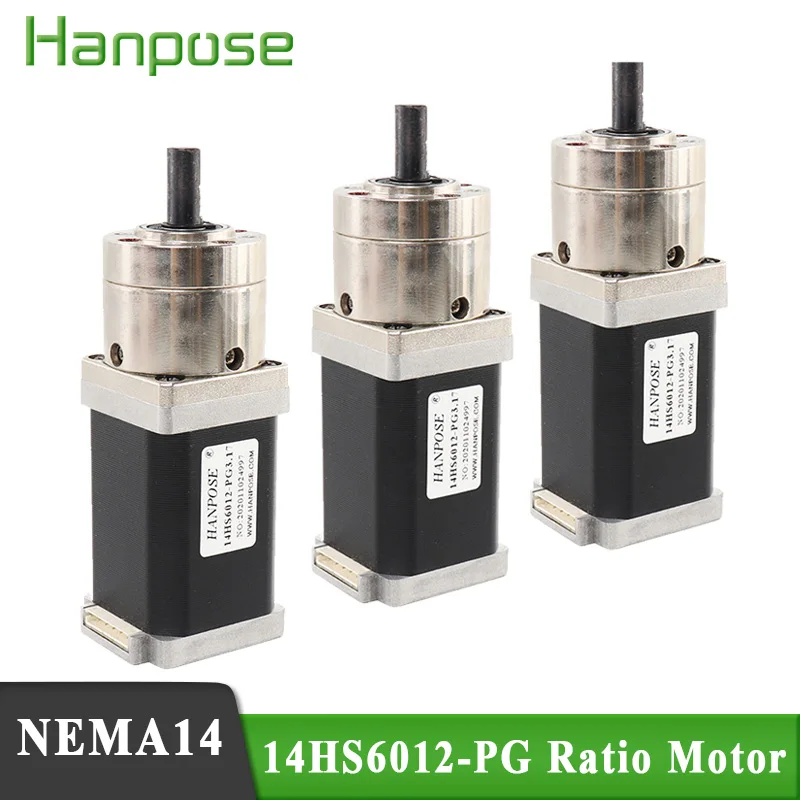 

3PCS Nema14 Stepper Motor 14HS6012-PG Extruder Gear Stepper Motor Ratio 3.71:1 19:1 Planetary Gearbox Geared motor 3D printer