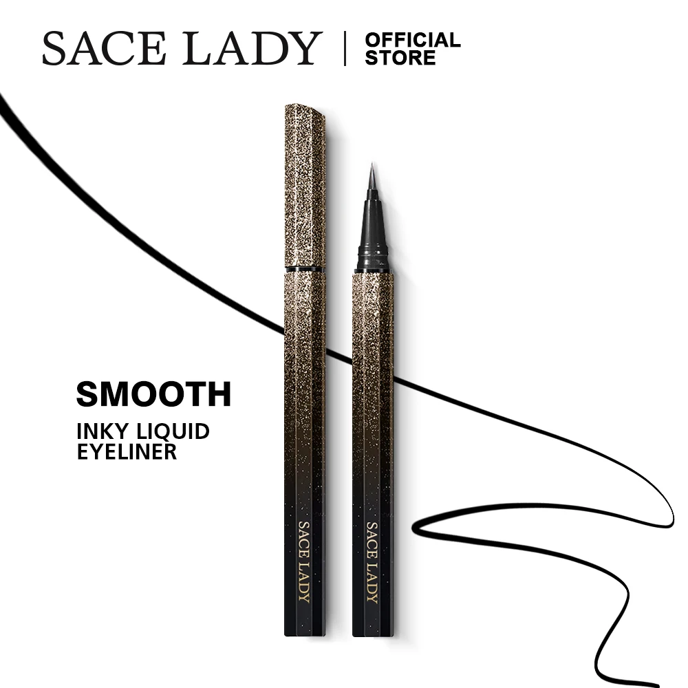 

SACE LADY, оптовая продажа, жидкая подводка для глаз, макияж, водостойкая, быстросохнущая, долговечная подводка для глаз, макияж, Прямая поставка...