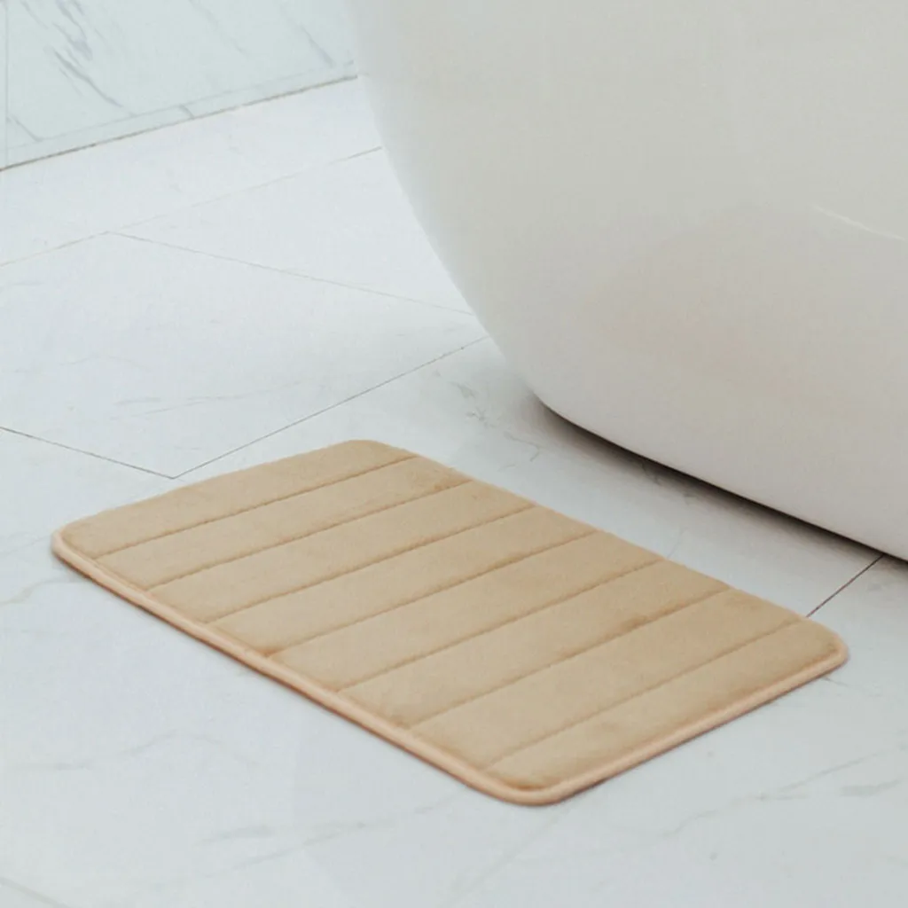 Absorbent Soft Memory Foam Mat Bath Bathroom Bedroom Floor Shower Rug Carpet Decor Small Artificial Textile Fur Rugs New | Дом и сад