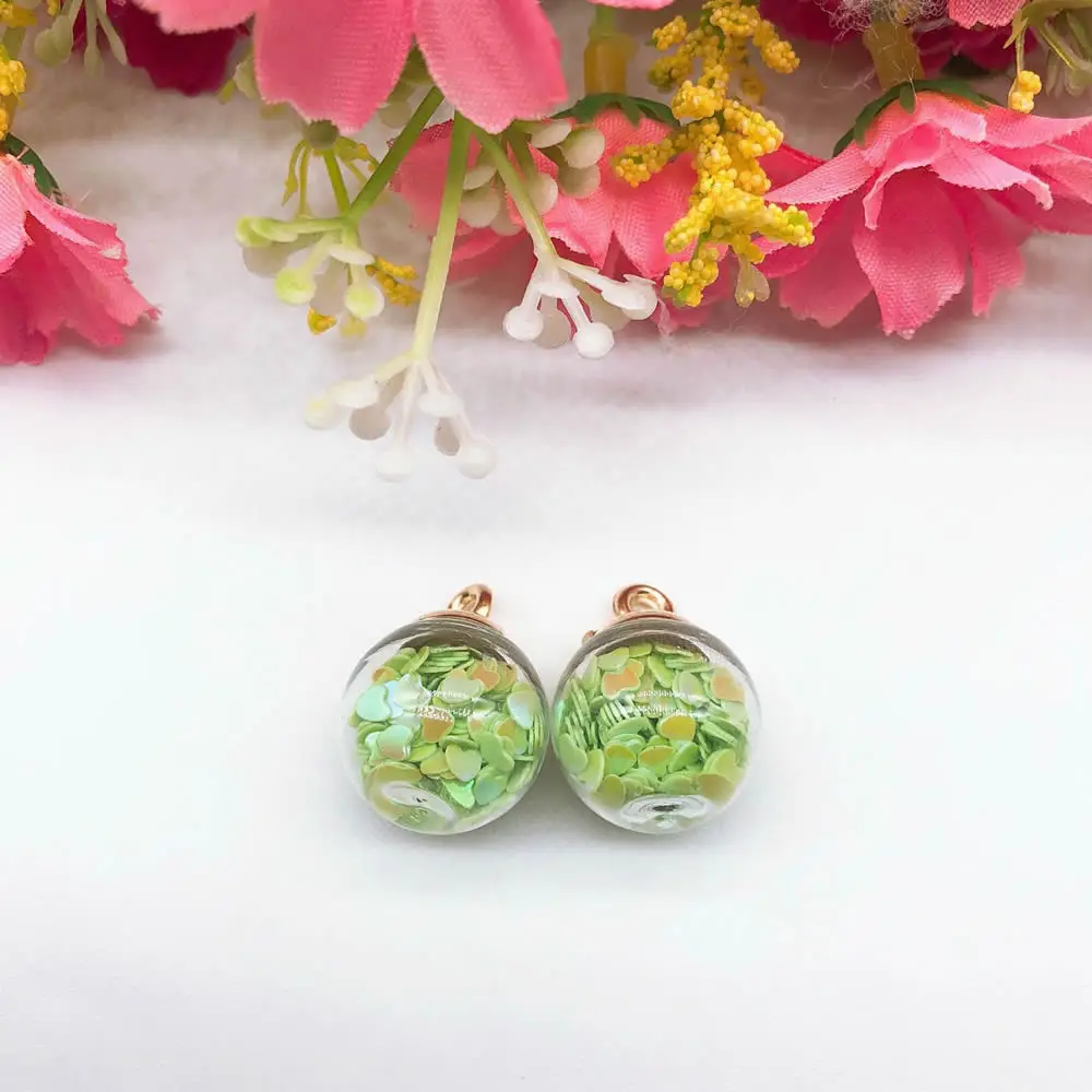 10 шт./пакет красочная прозрачная бутылочка стекло высоты украшенный шариком