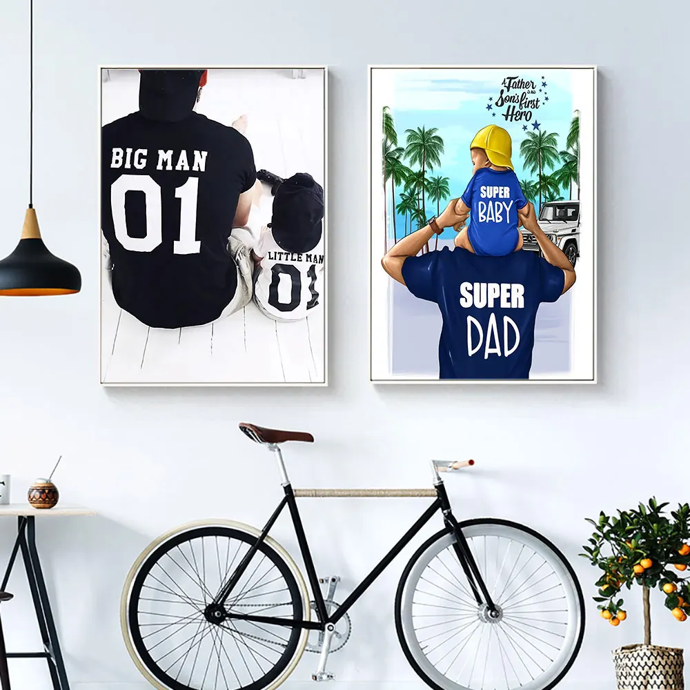 Настенная Картина на холсте с изображением семейного времени скандинавские